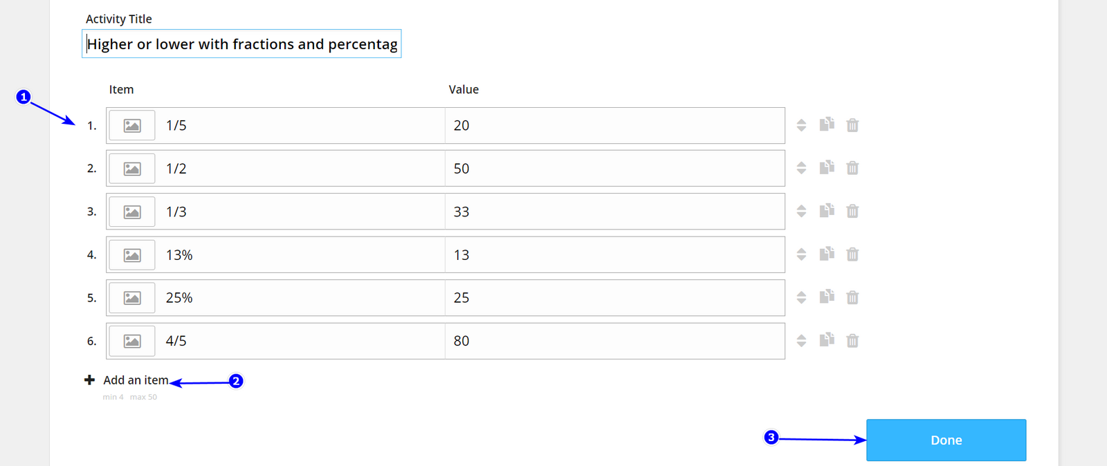 How to create a Maths generator activity? – Wordwall